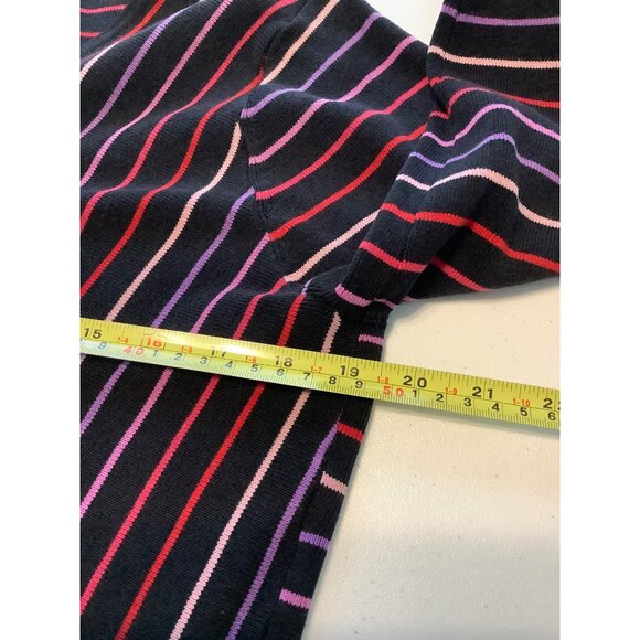 World Republic Clothing Co. Multicolor Striped Silk Viscose Retro Top Women's L - Picture 5 of 7